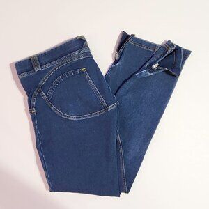 FREDDY WR.UP Butt Lifting Jeans dark blue skinny crop stretch zip ankles S XS 0